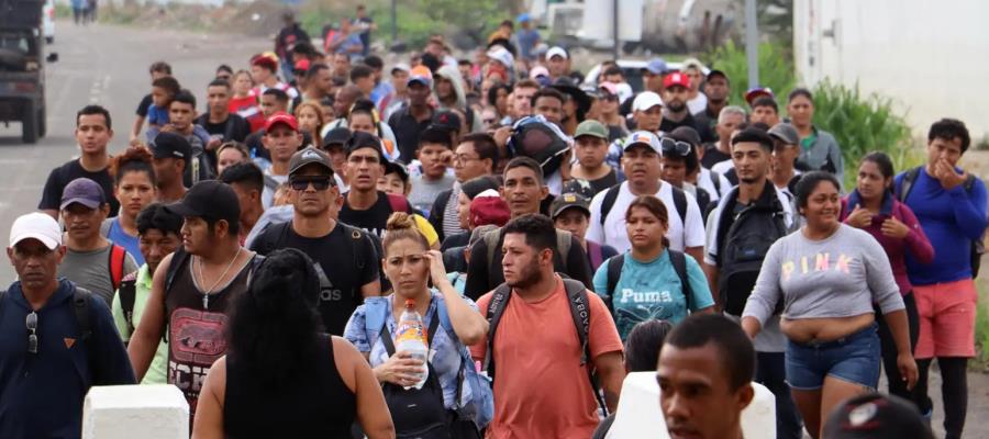 Nueva caravana de migrantes sale desde Tapachula, Chiapas