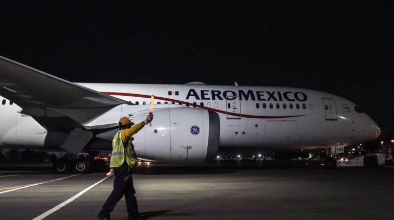 Aterriza de emergencia avión de Aeroméxico en Hermosillo, Sonora