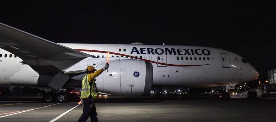 Aterriza de emergencia avión de Aeroméxico en Hermosillo, Sonora