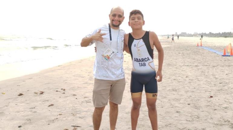 ¡Histórico! Tabasqueño logra primera presea en triatlón en Nacionales Conade