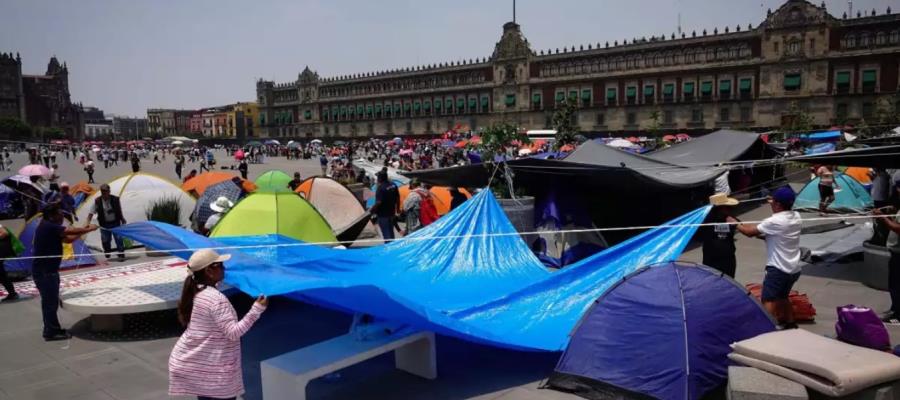 La CNTE mantendrá plantón indefinido en el zócalo