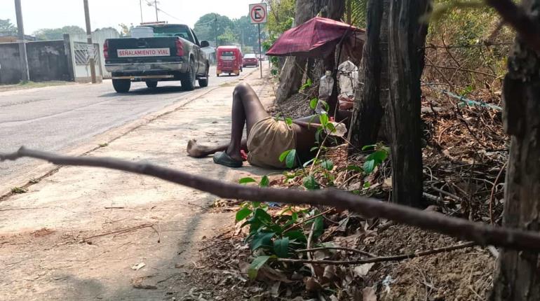 Indigna situación de vida de Olga, mujer en condición de calle en La Lima