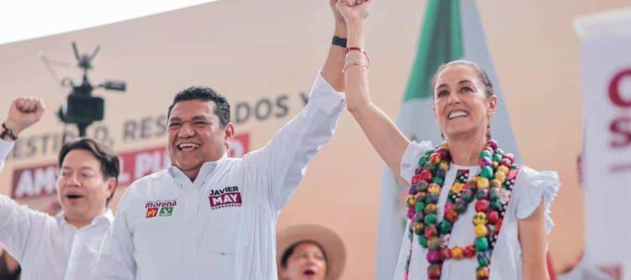 Tabasco mantendrá posibilidad de desarrollo con Sheinbaum y May: Obrador