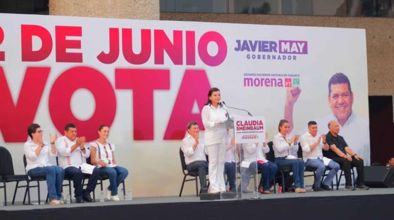 Estamos listos afirma Yolanda Osuna en cierre de campaña junto a Claudia Sheinbaum