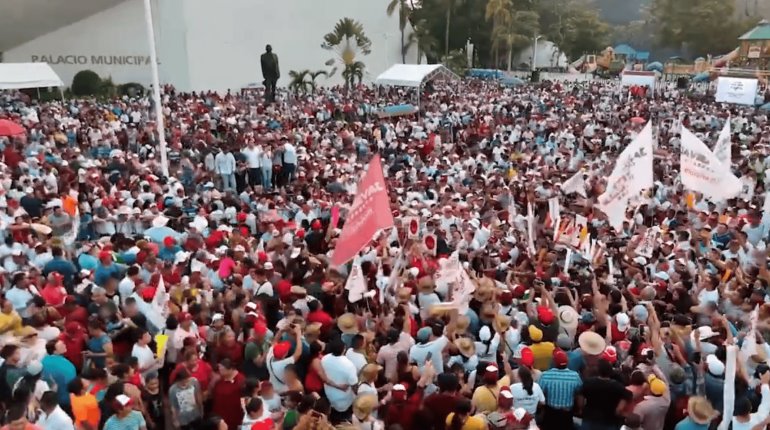 Plazas no votan: Beaurregard tras cierre de campaña de May y Sheinbaum en Villahermosa 