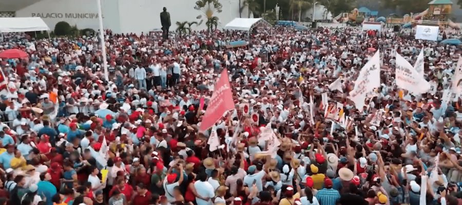 Plazas no votan: Beaurregard tras cierre de campaña de May y Sheinbaum en Villahermosa 