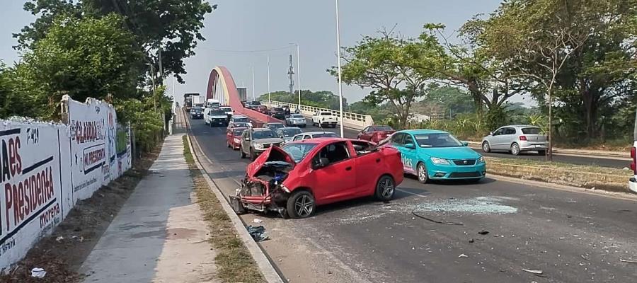 Dos accidentes dejan saldo de 2 personas heridas en diferentes puntos de Villahermosa