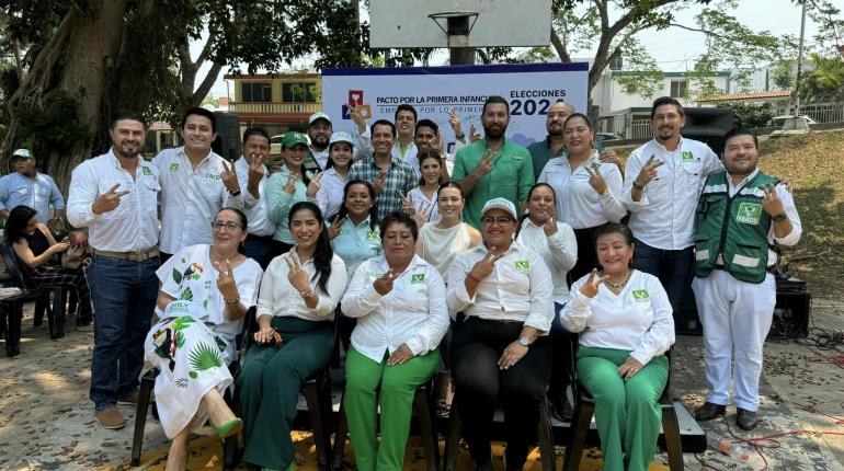 Firman candidatos a diputados locales y federales del PVEM Pacto por Primera Infancia