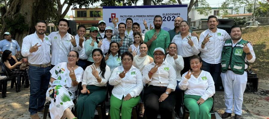 Firman candidatos a diputados locales y federales del PVEM Pacto por Primera Infancia