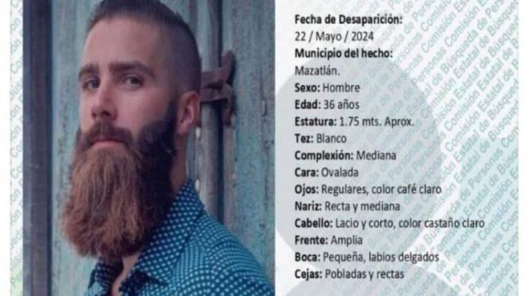 Reportan desaparición de canadiense en Mazatlán