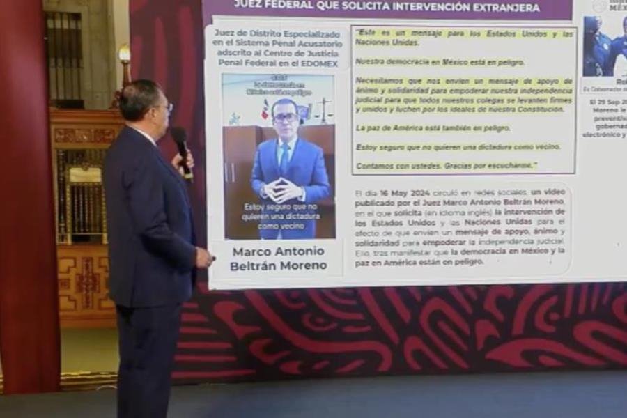 Acusa SSPC a juez federal de solicitar intervención extranjera en México