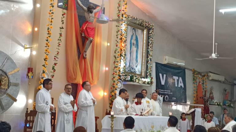 Dios llevó a tabasqueños al Señor de Tila durante persecución: Padre Saúl en Corpus Christi