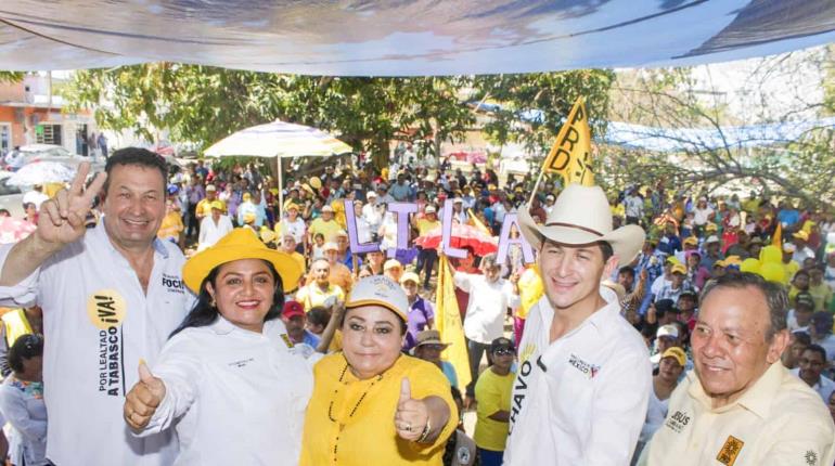 Convoca Juan Manuel Fócil al 6 de 6 por el PRD en cierre de campaña en Jonuta y Balancán