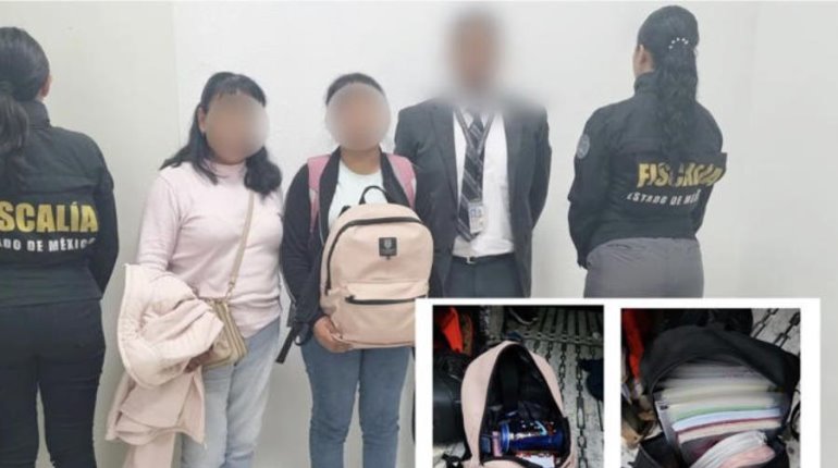 Policía de Edomex recupera pertenencias de alumnos asaltados en combi de Naucalpan