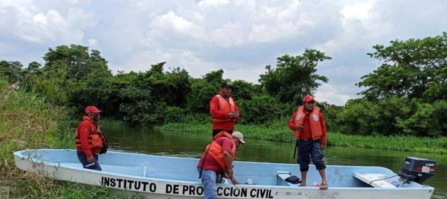 Localizan cuerpo de pescador ahogado en el Mezcalapa