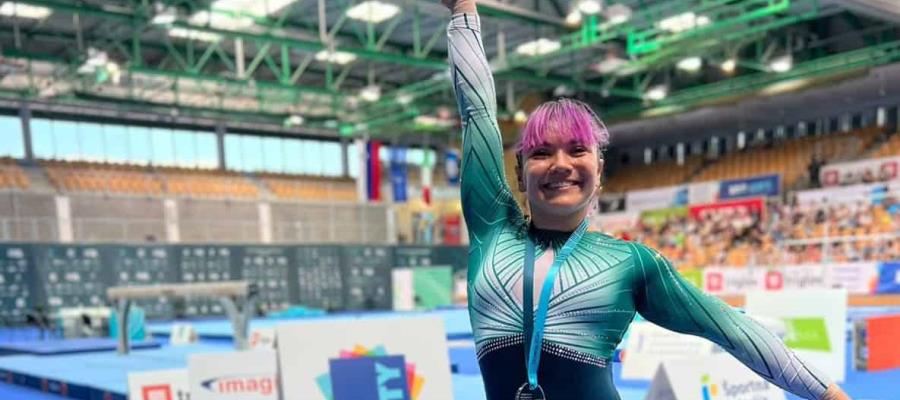 Alexa Moreno gana oro en Copa del Mundo de Gimnasia