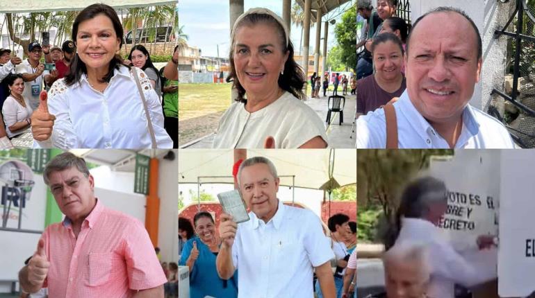 Emiten su voto los candidatos a la alcaldía de Centro