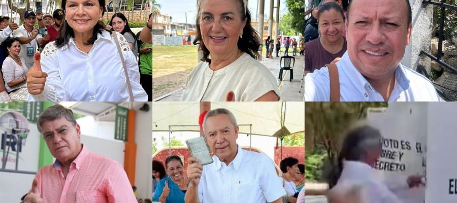 Emiten su voto los candidatos a la alcaldía de Centro