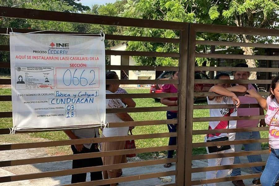 Abren tarde casillas en Tabasco; genera descontento e inconformidades en votantes