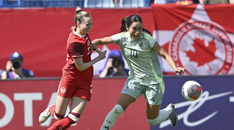 México femenil pierde 2-0 ante Canadá en partido amistoso