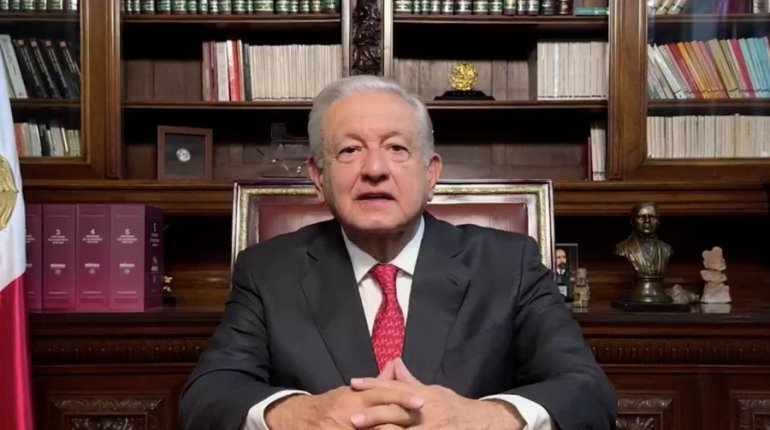 Celebra AMLO que Sheinbaum sea la primera mujer presidenta