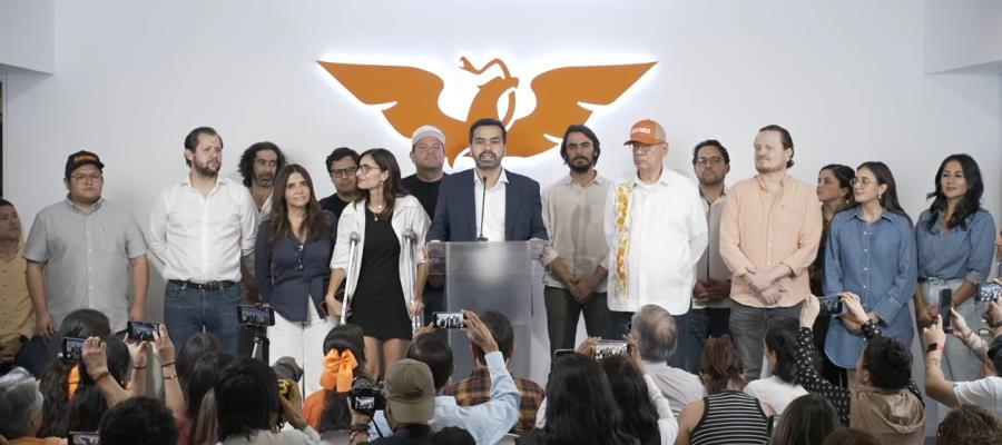 Felicita Máynez a Sheinbaum; afirma que MC logró votación histórica desde fundación del partido