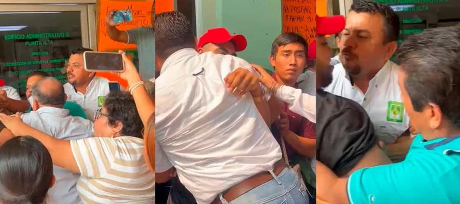 En riña termina protesta de estudiantes del Tec de Villahermosa con sindicalizados