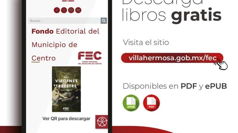Invita Centro a descargar libros digitales sin costo
