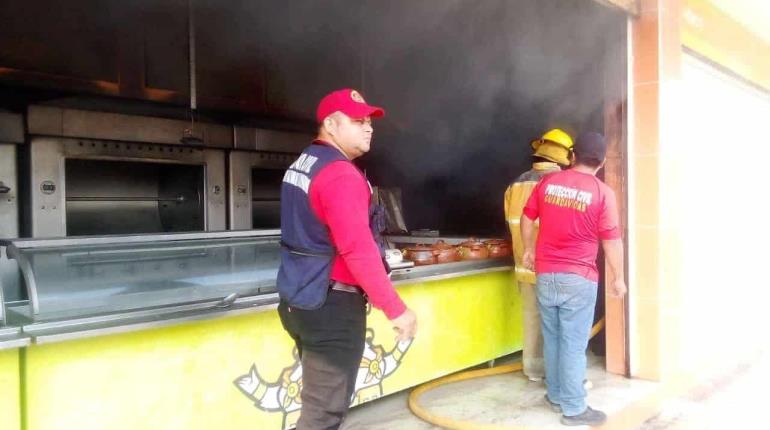 Sofocan incendio en pollería de Puerto Ceiba, Paraíso