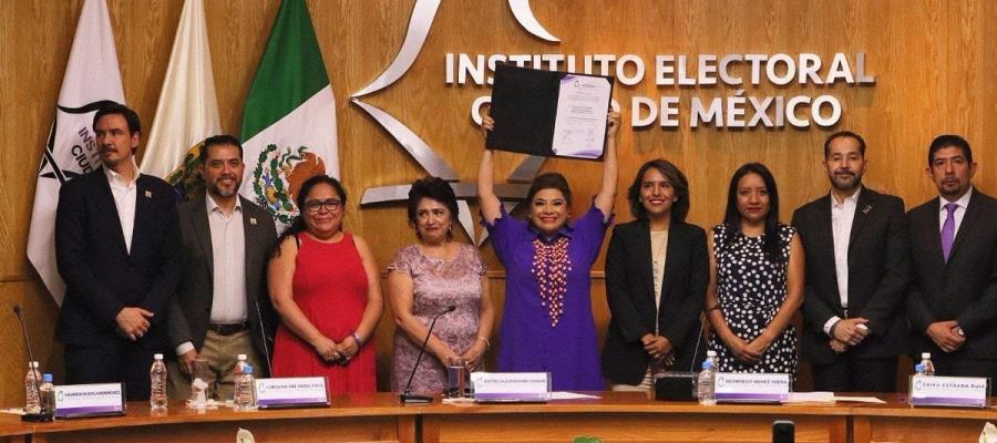 "No les voy a fallar", afirma Clara Brugada al recibir constancia de mayoría como jefa de Gobierno electa de CDMX