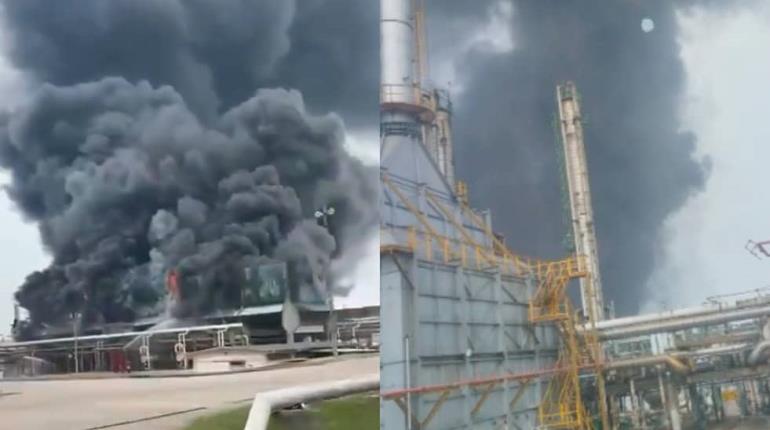 Se registra incendio en instalaciones de Pemex en Reforma, Chiapas