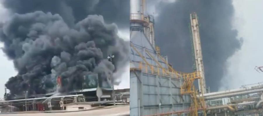 Se registra incendio en instalaciones de Pemex en Reforma, Chiapas