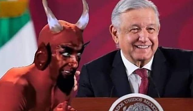 Con memes de ´Diablitos´, dice AMLO a evasores fiscales que con Sheinbaum seguirá combate a la corrupción