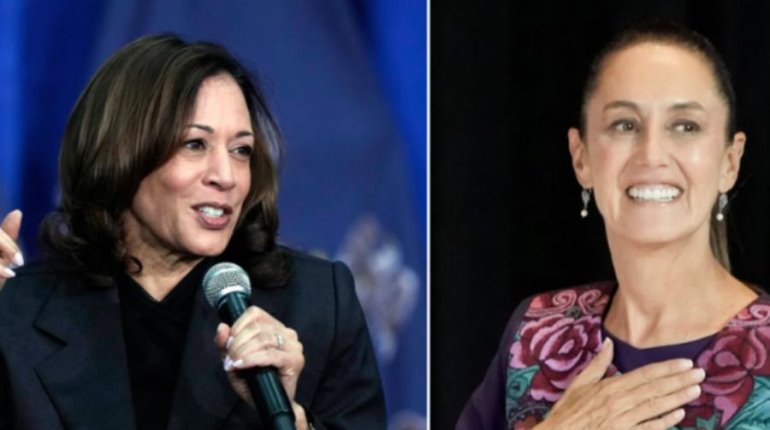 "Nos une la lucha por los derechos de las mujeres": Sheinbaum sobre llamada con Kamala Harris 