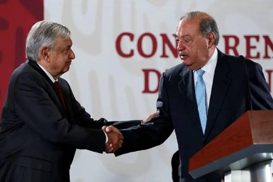 Slim, sin nerviosismo, sabe de la fortaleza de la economía mexicana: AMLO