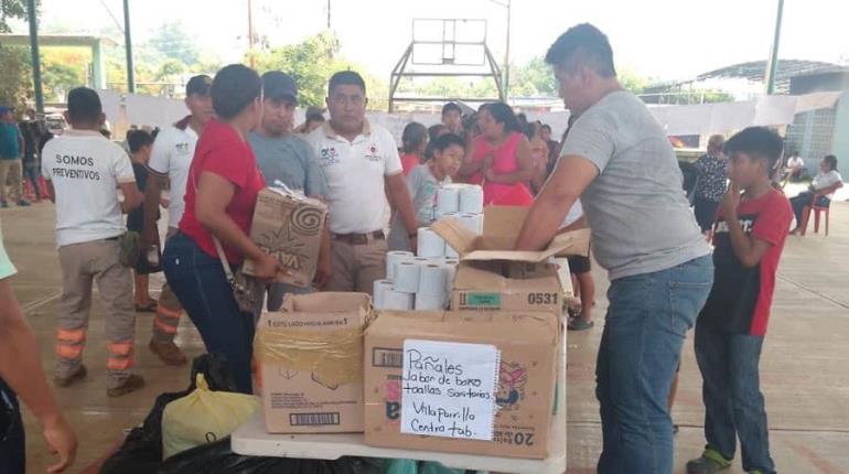 Llega a Chiapas apoyo para desplazados de Tila recaudado en la Villa Parrilla