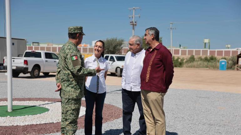 AMLO y Sheinbaum supervisan avance de nueva sede de Aduanas en Nuevo Laredo