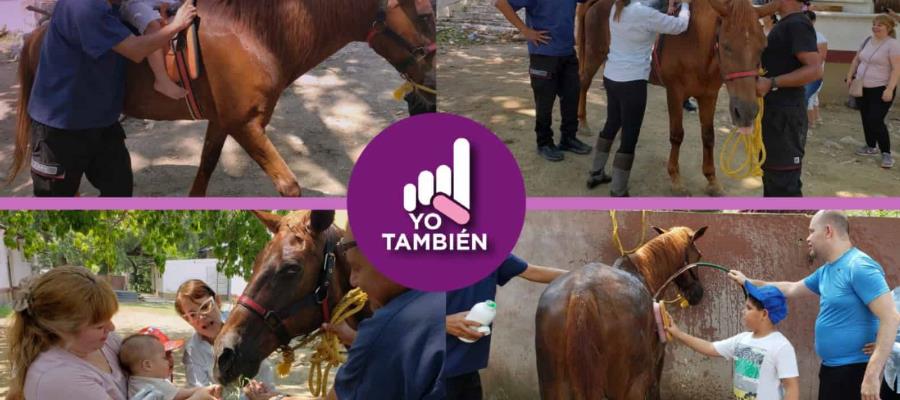 Caballos ´policía´ que ayudan a niños y niñas con discapacidad en Ciudad Victoria, Tamaulipas