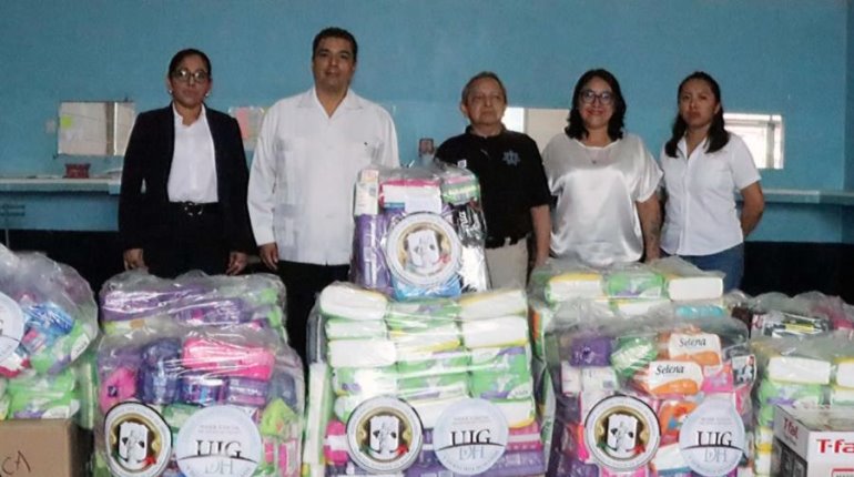 TSJ dona toallas sanitarias para reclusas de 5 cárceles de Tabasco