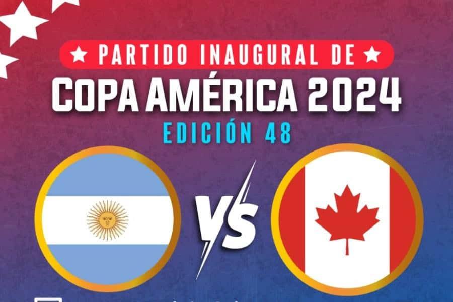 Inicia Copa América con duelo Argentina Vs Canadá