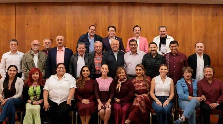 Gobernadores de Morena felicitan a próximos secretarios del gabinete de Sheinbaum