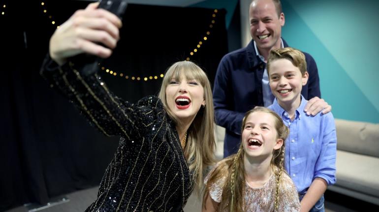 Príncipe William y sus hijos asisten a concierto de Taylor Swift en Londres