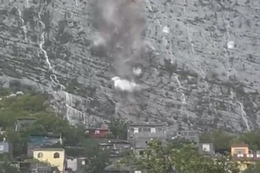 Deslave en Cerro del Topo Chico afecta a colonias en Monterrey