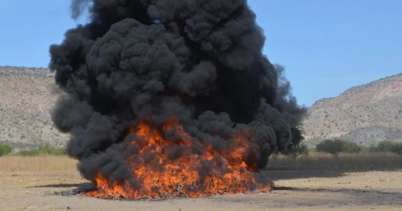 Incineran 3 toneladas de cocaína asegurada en 2023 en BCS