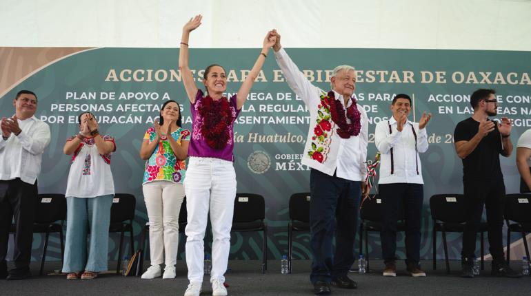 Tener una mujer presidenta "no ha sucedido en Canadá, no ha sucedido en Estados Unidos", presume AMLO