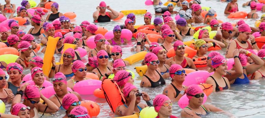 Tabasqueños destacan en Maratón de Aguas Abiertas en Bacalar 