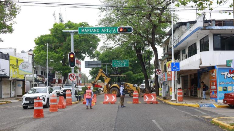 Anuncia Centro nuevo cierre a la circulación vehicular en Paseo Tabasco