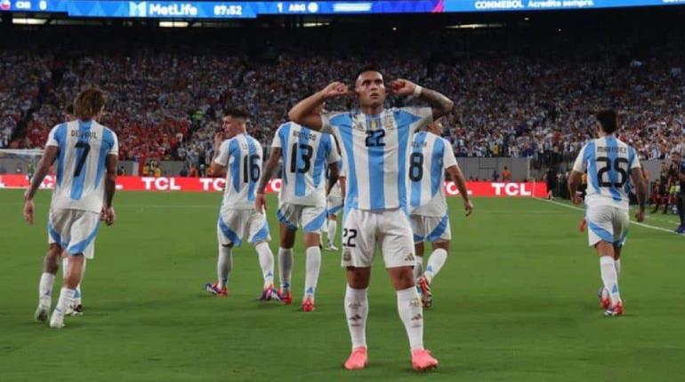 Argentina vence a Chile 1-0 y es líder del Grupo A de Copa América