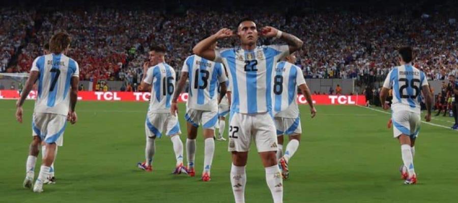 Argentina vence a Chile 1-0 y es líder del Grupo A de Copa América