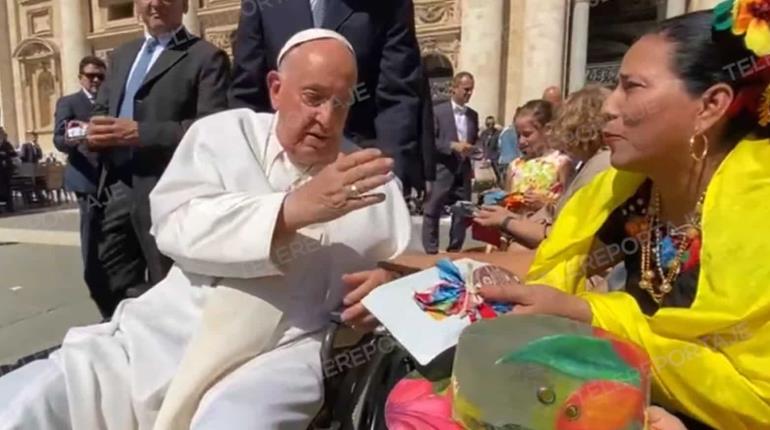 Cocineras tradicionales de Tabasco viven encuentro con el Papa Francisco en Roma